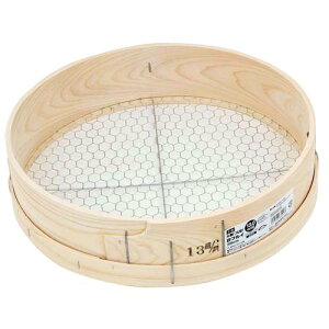 千吉・木製砂フルイ(丸型)‐35C・13.0MM(キッコウメ) 園芸道具:盆栽用品:土入れ【送料無料】