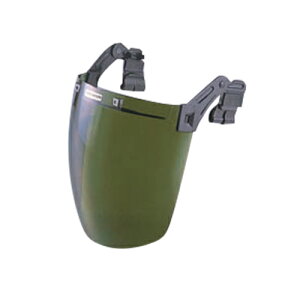 TOYO 3次元曲面フェイスシールド NO.1175-G 防災面 紫外線カット ヘルメット取付け【送料無料】