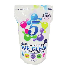 ファイブクリーン 1袋 日本製 洗浄 除菌 漂白 消臭 脱脂 FIVE CLEAN(代引不可)【送料無料】