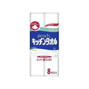 大王製紙 ピーチキッチンタオル 8R(代引不可)