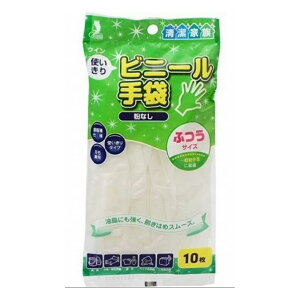 3個セット 宇都宮製作 クインビニール手袋M 10枚袋入(代引不可)