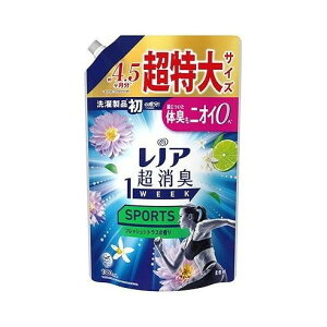 【単品5個セット】 レノア超消臭1weekSPORTSフレッシュシトラスの香りつめかえ用超特大サイズ P&Gジャパン(代引不可)【送料無料】