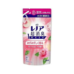 【単品15個セット】 レノア超消臭1weekみずみずしく香るフローラル&ピーチの香りつめかえ用 P&Gジャパン(代引不可)【送料無料】