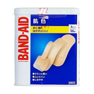 【単品20個セット】 バンドエイド 肌色 4サイズ 50枚 JNTLコンシューマーヘルス(代引不可)【ポイント10倍】【送料無料】