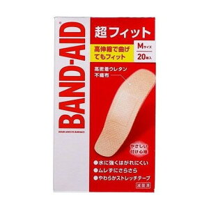 【単品6個セット】 バンドエイド 超フィット Mサイズ 20枚 JNTLコンシューマーヘルス(代引不可)【ポイント10倍】【送料無料】