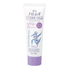 麗白 ハトムギ トーンアップUVミルキージェル SPF50+ PA++++ チューブタイプ 70G(代引不可)