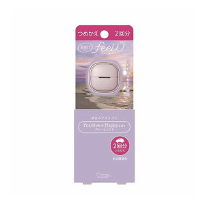 【単品4個セット】 エステー 消臭力 クルマ用 feelU クリップタイプ つめかえ ブルームミスト(代引不可)【ポイント10倍】【送料無料】