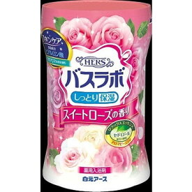 【単品8個セット】HERSバスラボボトル スイートローズの香り600g 白元アース(キング)(代引不可)【送料無料】