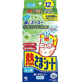 【単品14個セット】熱さまシート 大人用ミント 12枚 小林製薬【送料無料】