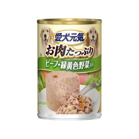 ユニ・チャーム 愛犬元気缶ビーフ・緑黄色野菜入り375g