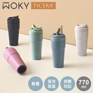 【日本初上陸!チタン+セラミックコーティング】TICERA ストロータンブラー 770ml 金属臭フリー 美味しさ…
