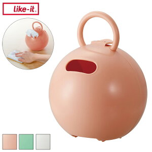 ���C�N�C�b�g (like-it) �e�B�b�V���P�[�X ���[�P�[�X �|�C�b�ƃ{�[�� ��16.3x��16.3x��20.8cm �z���C�g ���{�� PRP-03L(����s��)