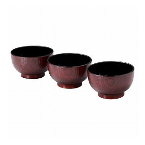 杢目塗どんぶり椀3客 H06-76 和陶器(代引不可)【送料無料】