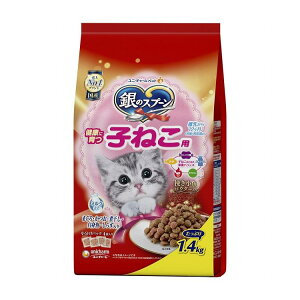 ユニチャーム 銀のスプーン 贅沢うまみ仕立て 健康に育つ子ねこ用 まぐろ・かつお・煮干し・白身魚・しらす入り 1.4kg【ポイント10倍】