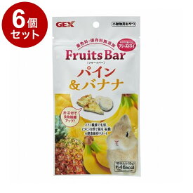 【6個セット】 GEX ジェックス フルーツバー パイン&バナナ 13g【ポイント10倍】【送料無料】