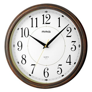 ノア精密 MAG マグ 掛時計 橘(タチバナ) W-772BR-Z 掛け時計 アナログ 31cm シンプル 時計 時間