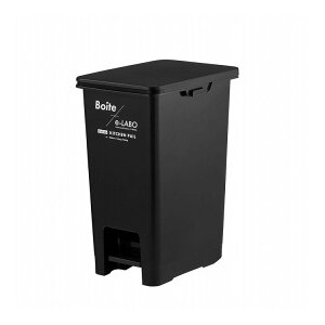 天馬 ペダル式 ゴミ箱 フタ付き 30L ブラック 幅27×奥行37×高さ50cm ELB-PP30 BK Boite e-LABO ペダルペール キャスター付き【送料無料】