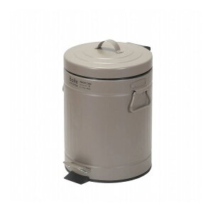 ベストコ ゴミ箱 ふた付き 5L ペダル式 静音設計 丸型 ブラウン NQ-0191 Boite トラッシュカン【送料無料】