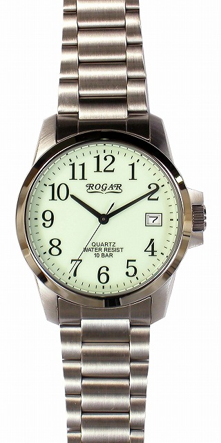 【ROGAR】ローガル メンズ腕時計 /1点入り(代引き不可)【送料無料】 10気圧防水（日本製） RO-059M-RS メンズ腕時計
