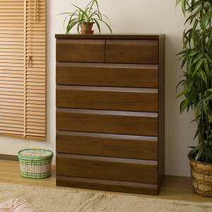 完成品 日本製 桐チェスト 6段 幅80 収納 引き出し たんす 桐たんす 衣類収納 茶色 ダークブラウン 六段 組立不要 棚 チェスト 和室 リビング【送料無料】