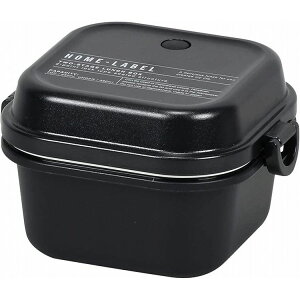 ホームレーベルII ランチボックス L 正方形 ブラック パール金属 キッチン用品 食器 グラス タンブラー 行楽 調理 家事 料理