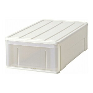 たっぷり収納ケース ホワイト 引き出し プラスチックワイド74M(代引不可)【送料無料】