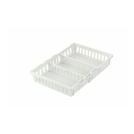 リッチェル トトノ 野菜・冷凍室用 伸縮ストッカー 浅型 レギュラー ホワイト冷蔵庫 ケース トレー 収納 収納ケース 仕切り 野菜室(代引不可)【送料無料】