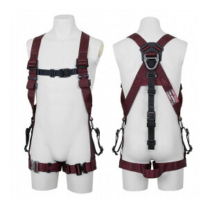 藤井電工(Fujii Denko) TSUYORON ツヨロン KITE HARNESS カイトハーネス フルハーネス型 安全帯 腰ベルト連結モデル Mサイズ ダークレッド TH-521-OT-DR-M-JAN-BX【送料無料】