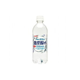 【まとめ買い】サンガリア 伊賀の天然水強炭酸水 ペット 500ml x24個セット まとめ セット セット買い 業務用(代引不可)