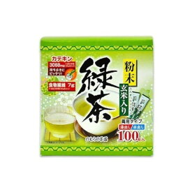 【10個セット】 のむらの茶園 粉末玄米入り緑茶 スティックタイプ 100本 x10コ(代引不可)【送料無料】