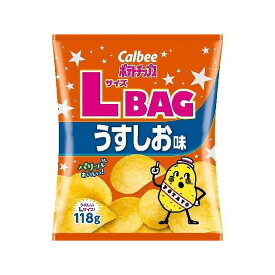 【単品12個セット】 カルビー ポテトチップス LサイズBAG うすしお味 118gx12 まとめ買い まとめ売り お徳用 大容量 セット販売(代引不可)【ポイント10倍】【送料無料】