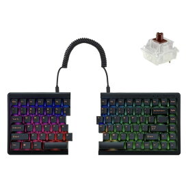 Barocco Mistel MD770 RGB (英語配列/茶軸) 左右分離型 有線式 メカニカルキーボード 【日本正規代理店品】 ML-MD770R-U-BR/BK キーボード【ポイント10倍】【送料無料】