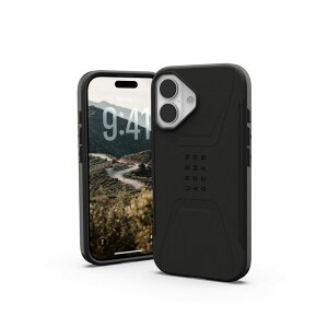URBAN ARMOR GEAR iPhone 17 2025�Ή��ϏՌ��P�[�X CIVILIAN MAGSAFE �u���b�N UAG-IPH25MB-CMS-BK(����s��)�y�|�C���g10�{�z�y���������z