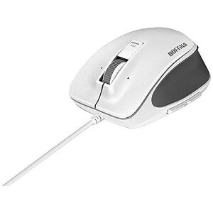 BUFFALO �L�� BlueLED �v���~�A���t�B�b�g�}�E�X M�T�C�Y �z���C�g BSMBU500MWH(����s��)