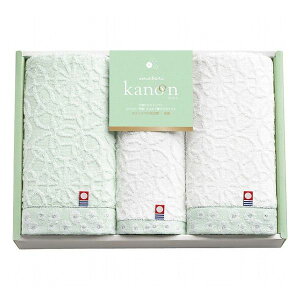 今治かのん フェイス・ハンドタオルセット 68030 タオル製品 タオルセット フェイス・ウオッシュ(代引不可)【ポイント10倍】【送料無料】