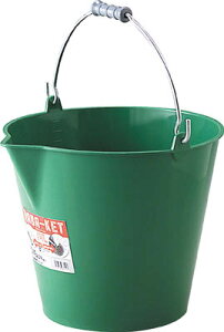 リス ラバケット14L 緑【14L GN】(土木作業・大工用品・左官用品)