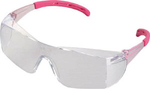 トーヨーセフティ 防じんメガネ ピンク JIS規格品 NO1344P