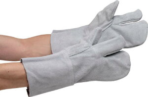 ミドリ安全 溶接用 牛床革手袋 3本指 MT−106−3P MT1063P