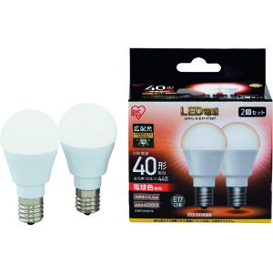 IRIS LED�d��2�Z�b�g E17�L�z���^�C�v 40�`���� �d���F LDA4LGE174T52P