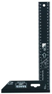 バーコ 防錆ブラックスコヤ400×170【9045-B-400】(測定工具・スコヤ・水準器)
