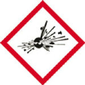 緑十字 GHSステッカー標識 爆弾の爆発 40×40mm 5枚組 PET【37303】(安全用品・標識・安全標識)