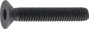TRUSCO 六角穴付皿ボルト 黒染め サイズM10X25 18本入【B73-1025】(ねじ・ボルト・ナット・六角穴付ボルト)