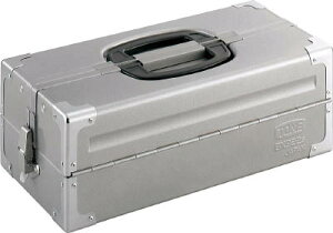 TONE ツールケース(メタル) V形2段式 シルバー【BX322SSV】(工具箱・ツールバッグ・スチール製工具箱)【送料無料】