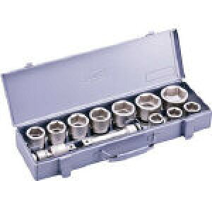 TONE インパクト用ソケットセット(メタルトレー付) 12pcs【NV6102】(レンチ・スパナ・プーラ・インパクト用ソケット)【送料無料】