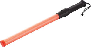 緑十字 LED合図灯(赤) 全長540mm(発光部340×30Φ) LED6個【325006】(安全用品・標識・工事灯)