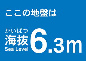 TRUSCO 海抜ステッカー 6．3m【TKBS-63】(安全用品・標識・サインプレート)