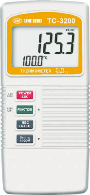 ライン精機 デジタル温度計【TC-3200】(計測機器・温度計・湿度計