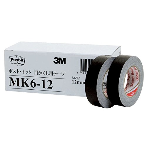 ポスト イット 目かくし用テープ 12mm 高品質 x MK6-12 6巻 10m 超特価 1箱