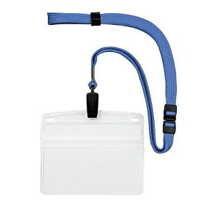 オープン工業 吊り下げ名札 ソフトケース クリップ式 横 特大 1枚 空 NL-21P-SBU