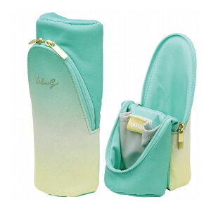 ソニック スマスタ リル グラデ 立つペンケース グリーン FD-3417-G 文具 文房具 勉強 学習 試験 テスト 資格 小学校 中学校 高校 大学 デスク ワーク 仕事